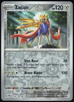 Zacian 136/182 Rare Deck Exclusives Pokemon Near Mint - Image 1