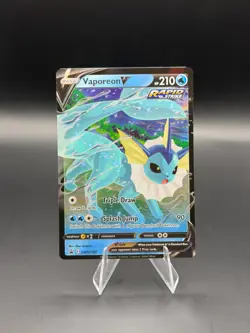 Vaporeon V SWSH150 Black Star Promo Ultra Rare NM Pokemon TCG - Image 1