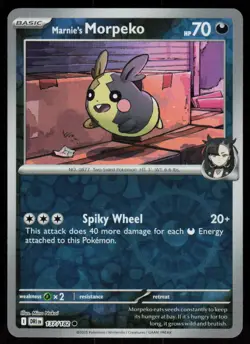 Marnie's Morpeko 137/182 Common Destined Rivals Pokemon Reverse Holo Near Mint - Image 1