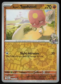 Arven's Toedscool 109/182 Common Destined Rivals Pokemon Reverse Holo Near Mint - Image 1