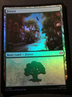 Forest - Foil - SPM - MTG - EN - NM - 0198 - Image 1