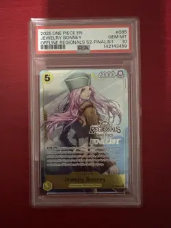 2025 One Piece Offline Regionals Pack ‘25 S2 Jewelry Bonney Finalist PSA 10 #085 - Image 1