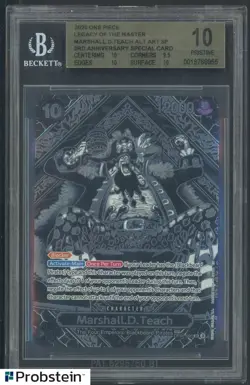 2025 One Piece Marshall D Teach OP09 Silver SP 3rd Anniversary BGS 10 PRISTINE - Image 1