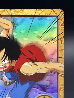 Monkey D. Luffy C428 Holo Carddass Hyper Battle Bandai Japanese One Piece LP - Image 3