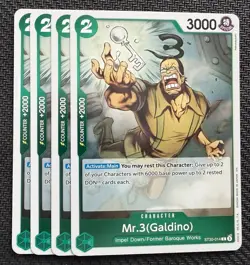 One Piece - Mr.3(Galdino) ST30-014 NM Playset (x4) Starter Deck EX - ENG - Image 1