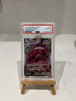 2021 Pokemon Sword & Shield Full Art Gengar Vmax Fusion Strike #157 PSA 10 - Image 1