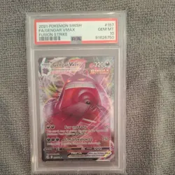 PSA 10 2021 POKEMON SWORD & SHIELD FUSION STRIKE 157/264 FULL ART/GENGAR VMAX - Image 1