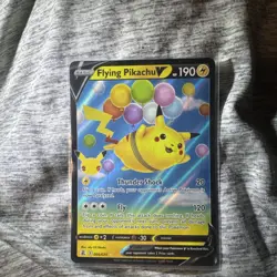Pokemon TCG Flying Pikachu v Celebrations Holo Ultra Rare Lightning Card 006/025 - Image 1