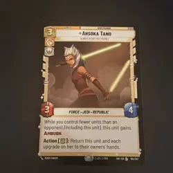 Star Wars Unlimited Ahsoka Tano Unit 194/257 Mona Finden Regular Card Stock - Image 1