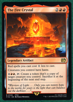 The Fire Crystal - Final Fantasy FIN #0135 - Magic: The Gathering MTG Card - Image 1
