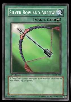 Silver Bow and Arrow 1996 1st Edition Yu-Gi-Oh! TCG Card (NM) - Image 1