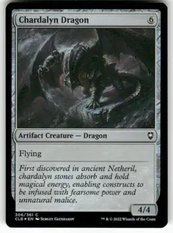 Chardalyn Dragon 306 NM Foil MTG CLB Magic - Image 1