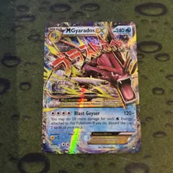 Pokemon M Gyarados EX Mega Holo Rare 27/122 Breakpoint Card English - Image 1