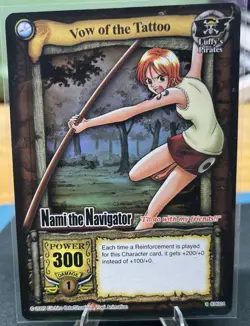 Bandai One Piece CCG Card Nami The Navigator Vow Of The Tattoo Holo Quest Begins - Image 1