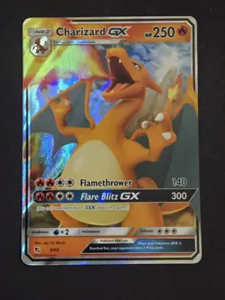 Pokemon TCG Charizard GX Hidden Fates Holo Ultra Rare Card 9/68 - Image 1