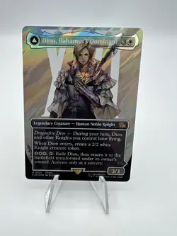 Final Fantasy MTG Dion Bahamut’s Dominant Borderless Surge Foil - Image 1