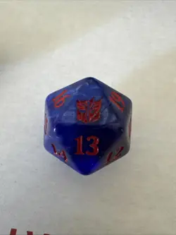 Transformers Blue Oversized Spindown Dice Brothers' War MTG Magic Gift Bundle - Image 1