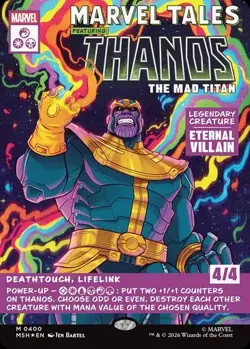 PRESALE MTG Marvel Tales Thanos The Mad Titan M0400 Foil Marvel Super Heroes NM - Image 1
