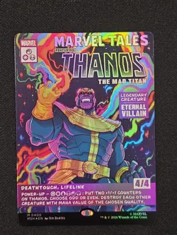 PRESALE MTG Marvel Tales Thanos The Mad Titan M0400 Foil Marvel Super Heroes NM - Image 2