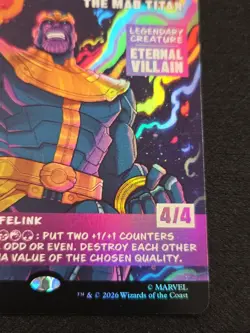 PRESALE MTG Marvel Tales Thanos The Mad Titan M0400 Foil Marvel Super Heroes NM - Image 3