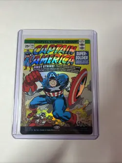 MTG Marvel Captain America Super Soldier M 0387 Foil Super Heroes NM - Image 1