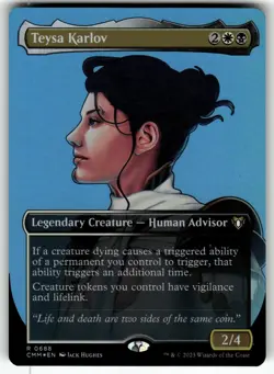 Teysa Karlov (Borderless) 688 Commander Masters Magic: The Gathering Foil NM - Image 1