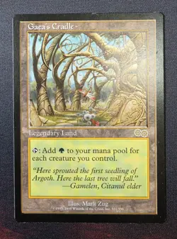 Gaea's Cradle Urza's Saga Regular MTG Magic the Gathering Legendary Land- Played - Image 1