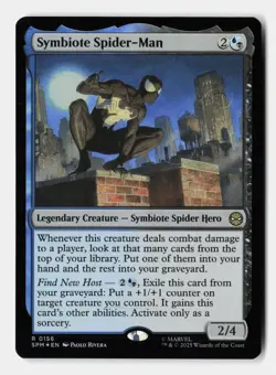 Symbiote Spider-Man 156 Rare Marvel's Spider-Man Magic: The Gathering Foil NM - Image 1