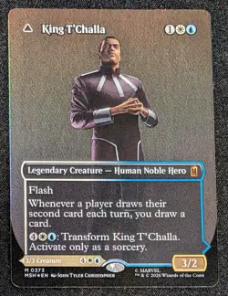 King T'Challa/Black Panther (Marvel Super Heroes) (Borderless Logo, Foil, NM) - Image 1