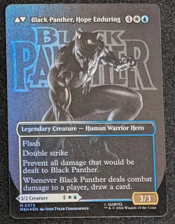 King T'Challa/Black Panther (Marvel Super Heroes) (Borderless Logo, Foil, NM) - Image 2
