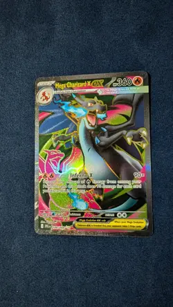 Mega Charizard X Ex 109/094 Full Art Phantasmal Flames Pokemon Tcg MINT - Image 1