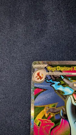 Mega Charizard X Ex 109/094 Full Art Phantasmal Flames Pokemon Tcg MINT - Image 3