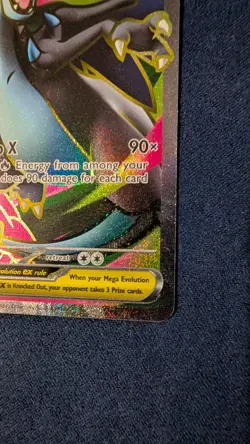 Mega Charizard X Ex 109/094 Full Art Phantasmal Flames Pokemon Tcg MINT - Image 5