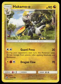 Hakamo-o 53/70 Common Dragon Majesty Pokemon Near Mint - Image 1