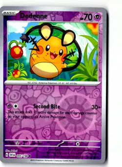 Dedenne 095/198 Common Scarlet & Violet Pokemon Reverse Holo Lightly Played - Image 1