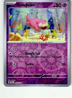 Slowpoke 57/142 Common Stellar Crown Pokemon Reverse Holo Lightly Played - Image 1