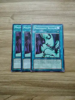 Yu-Gi-Oh! - Malevolent Nuzzler 3X - Full Playset - Image 1