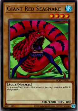 Giant Red Seasnake LCKC-EN097 Ultra Rare Legendary Collection Kaiba Yu-Gi-Oh NM - Image 1