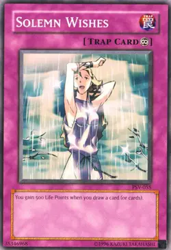 Moderately Played, English Yu Gi Oh Solemn Wishes - PSV-055 - Common - Unlimited - Image 1