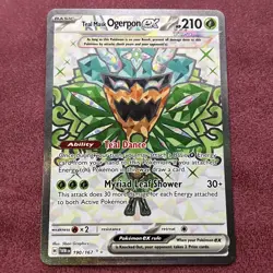 Pokemon TCG Teal Mask Ogerpon ex Twilight Masquerade 190/167 Full Art Near Mint - Image 1