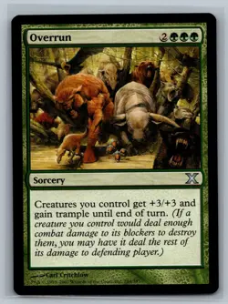 Magic The Gathering 10th Edition Overrun #284/383 MTG TCG CCG Tenth - Image 1
