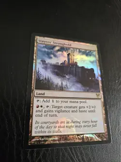 MTG Slayers' Stronghold *FOIL* - Avacyn Restored - Lightly Played - Image 1