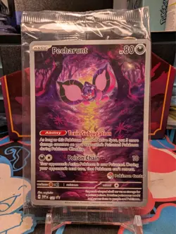 Pecharunt SVP129 - Pokemon Center Stamp - SV Shrouded Fable Promo - Sealed - Image 1