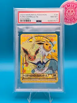 PSA 8 - 2023 Marumiya Pokemon, Flareon/Vaporeon/Jolteon, Stickers - Image 1