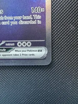 Pokemon TCG Blastoise EX 200/165 Scarlet & Violet Holo Rare NM Condition - Image 3