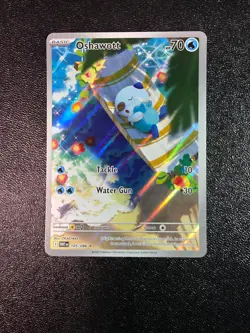 2025 Pokemon White Flare Oshawott Illustration Rare #105/086 Near Mint - Image 1