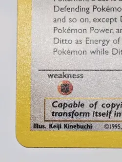 1999 Pokemon Fossil Ditto 1st Edition #18/62 Non-Holo Rare LP - FREE SHIPPING - Image 3