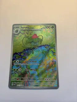 Pokemon Ivysaur 167/165 Scarlet & Violet 151 Illustration Rare Holo Card - Image 1