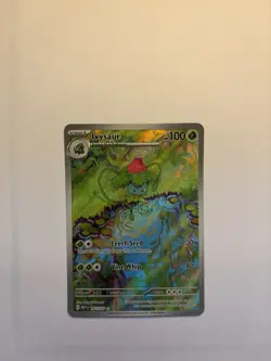 Pokemon Ivysaur 167/165 Scarlet & Violet 151 Illustration Rare Holo Card - Image 4