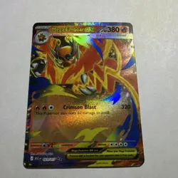 Pokemon TCG Mega Emboar EX 031/217 ASC CN Full Art Holo Stage 2 380 HP 320 ATK - Image 1
